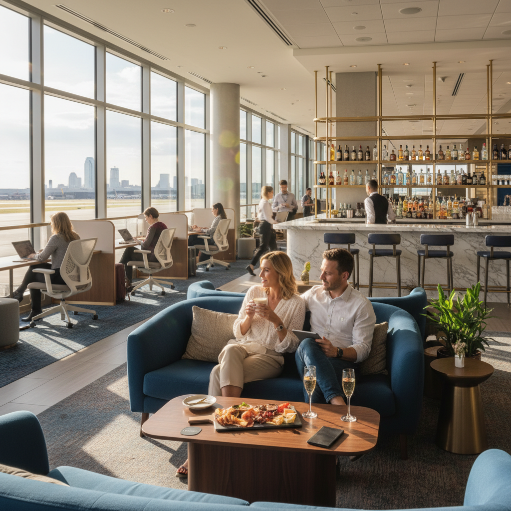Discover the Luxurious Capital One Lounge in Dallas