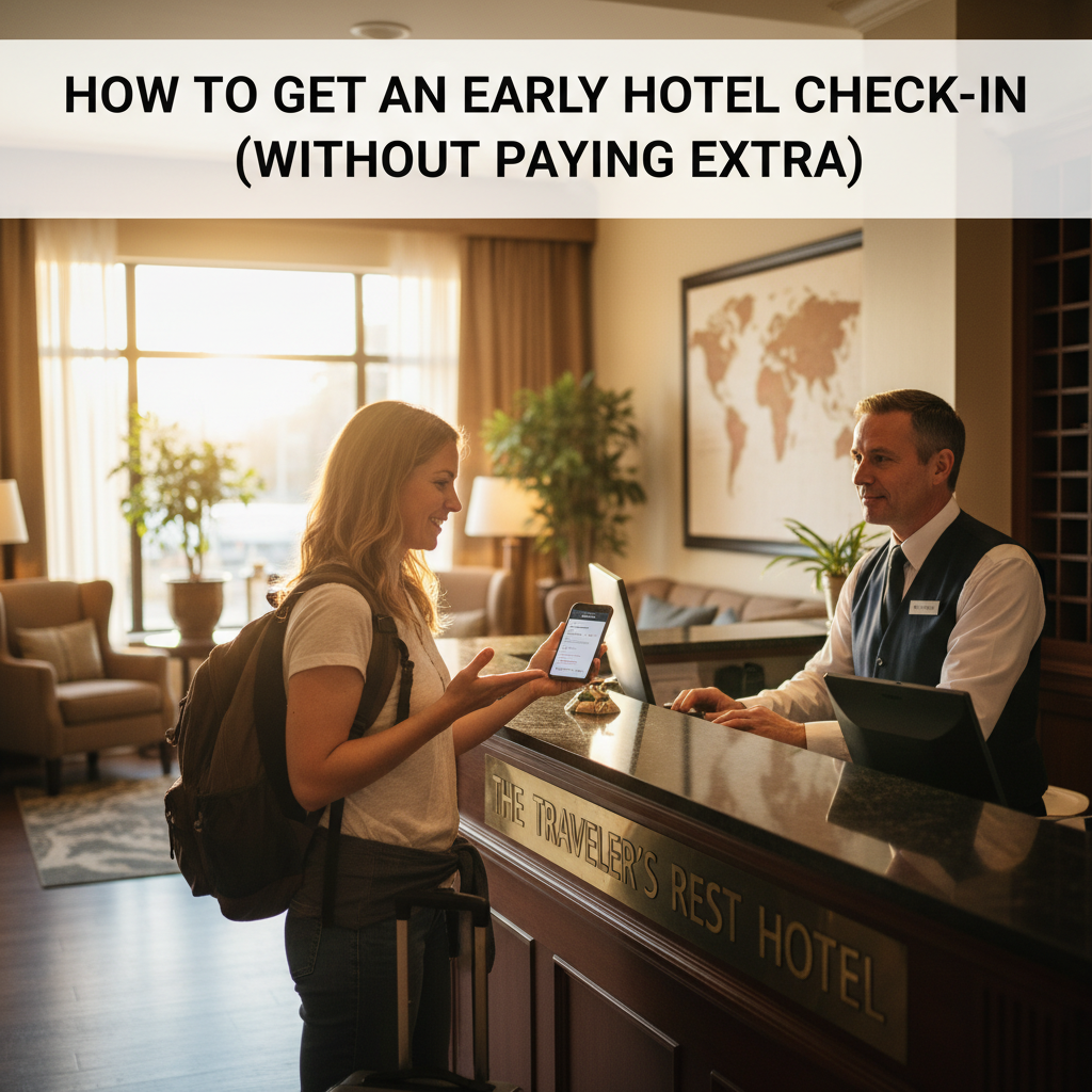 How to Get an Early Hotel Check-In (Without Paying Extra)