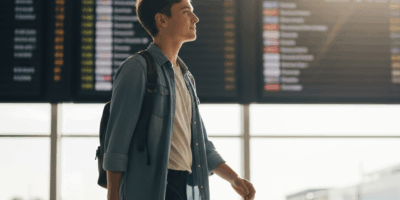 young traveler walking through modern airport terminal with 20260331 134817